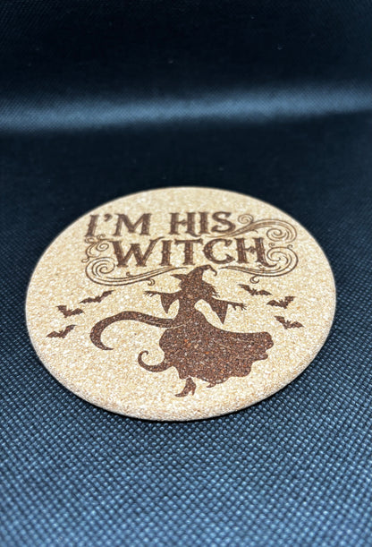 Подложка за чаша - Серия "Halloween - Неговата Вещица"