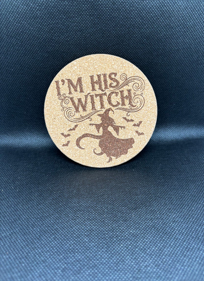 Подложка за чаша - Серия "Halloween - Неговата Вещица"