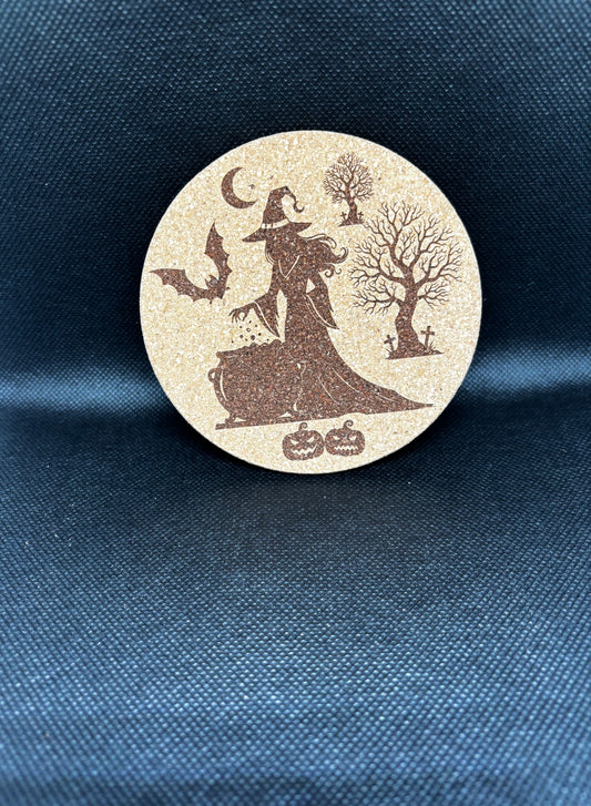 Подложка за чаша - Серия "Halloween - Вещица"
