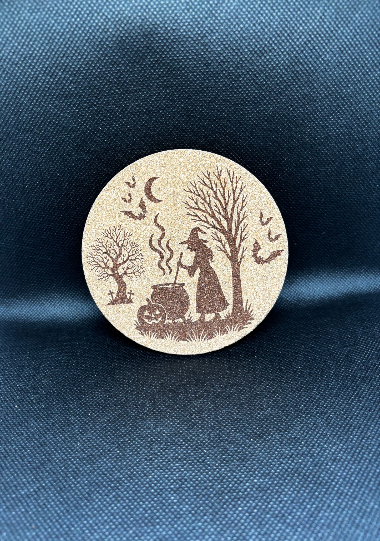 Подложка за чаша - Серия "Halloween - Вещица в гората"